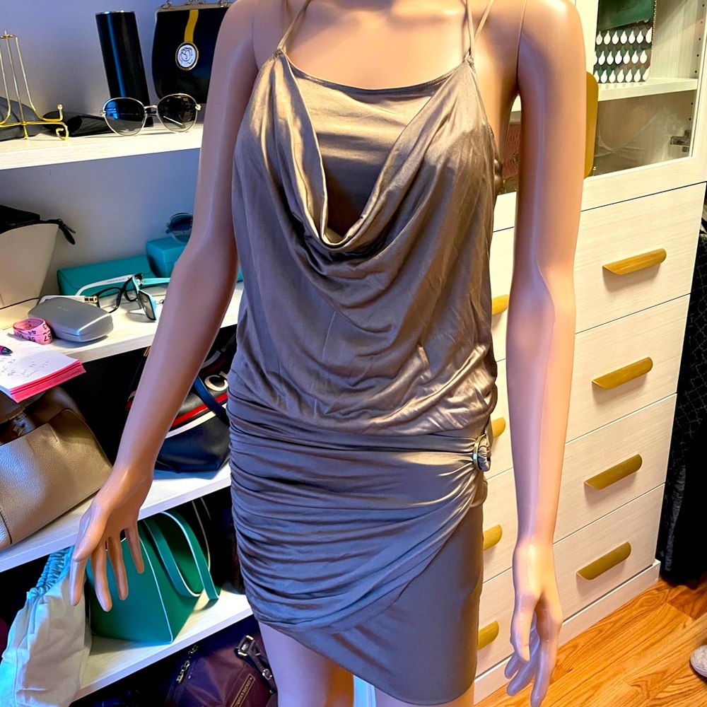sexy flirty Guess T back mini dress.